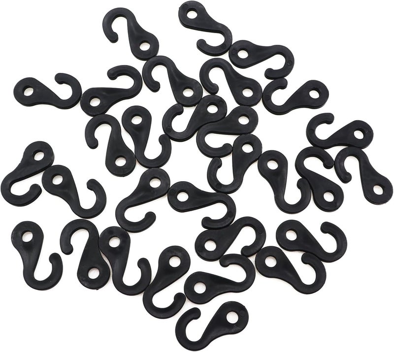 CXMTECH 30PCS 40x21mm Plastic Camping Tent/Canopy Windproof Hooks Elastic Cord End Buckle for Skylight Fabric DIY Accessories Luggage Part - Image 2